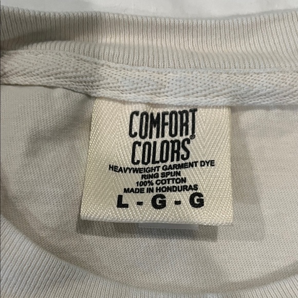 Comfort Colors Off-White Tee with Dark Graphic - Picture 2 of 4